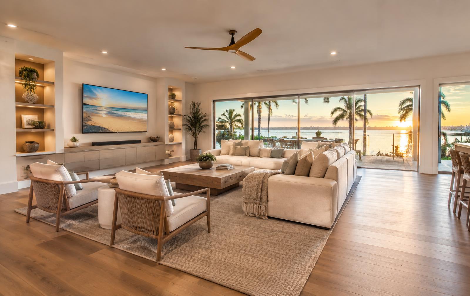 Renovated Florida living room