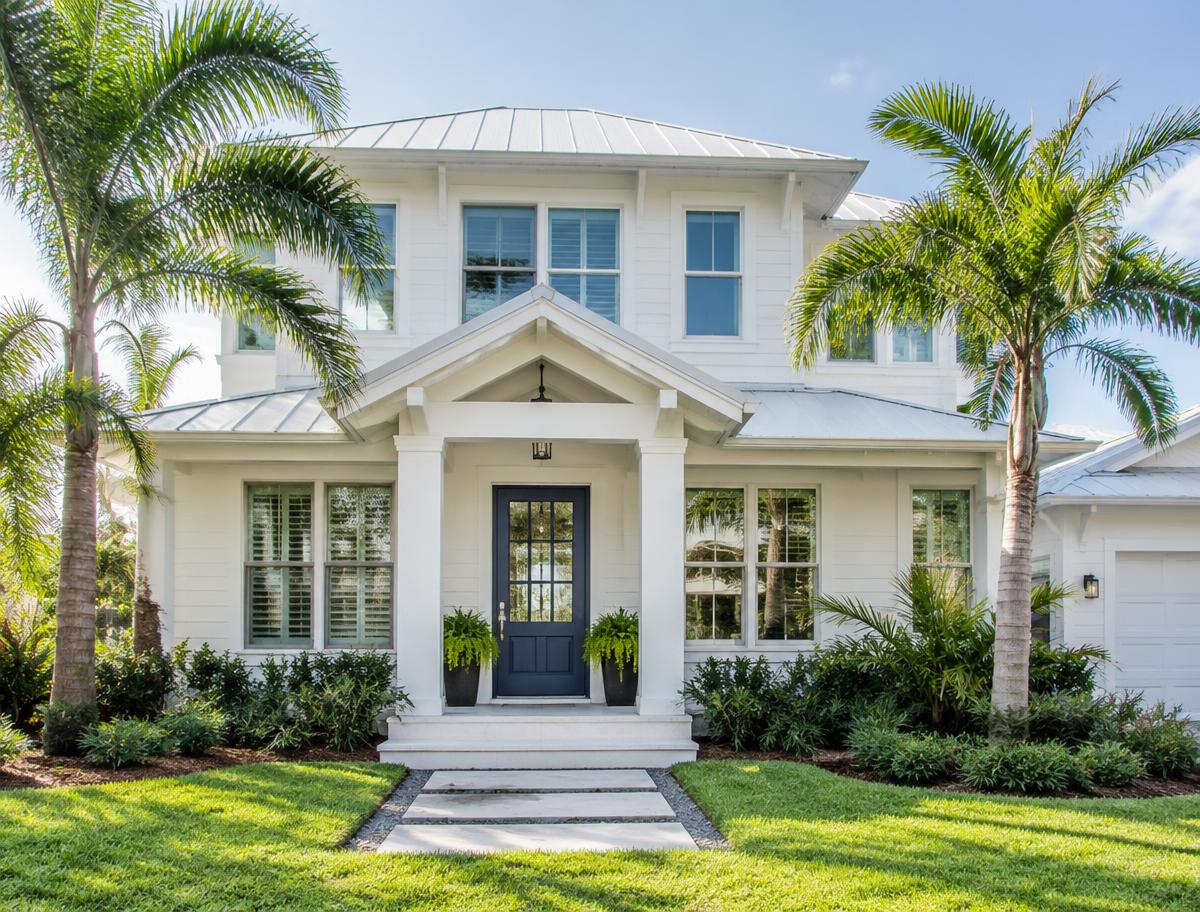 Coastal white exterior