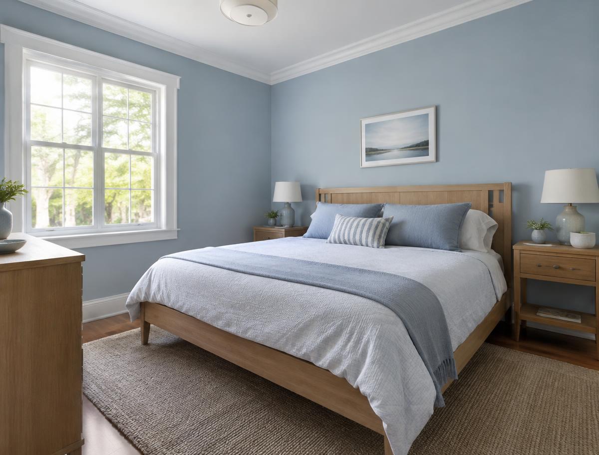 Blue bedroom refresh