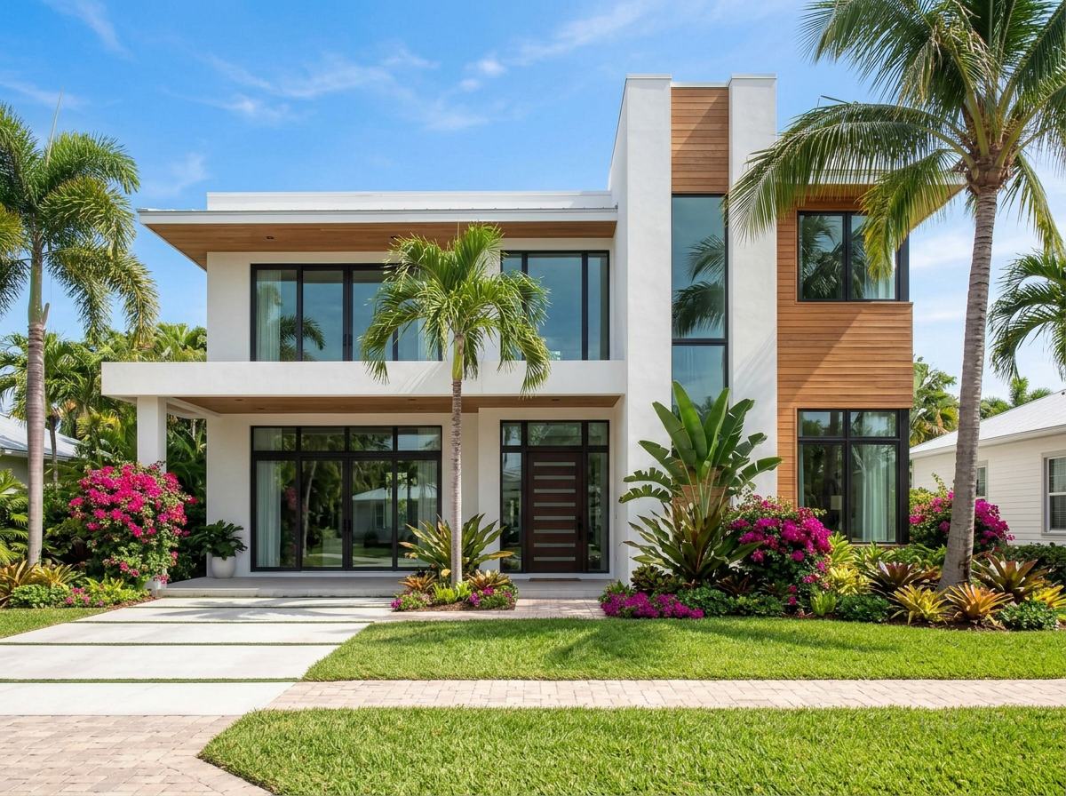 Modern home exterior